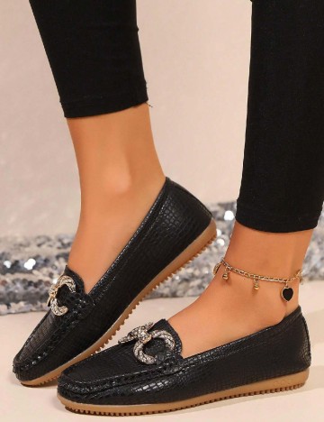 Mocasini SHEIN, negru