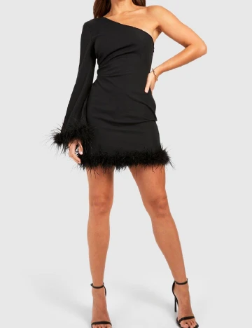 Rochie scurta Boohoo, negru Negru