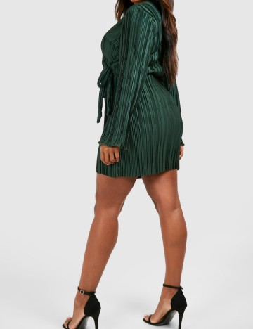 Rochie scurta Boohoo Plus Size, verde