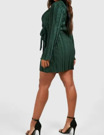 Rochie scurta Boohoo Plus Size, verde Verde