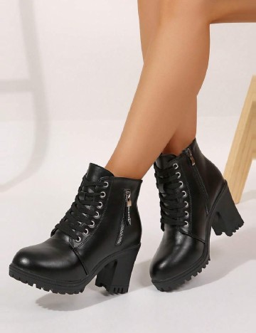 Botine SHEIN, negru