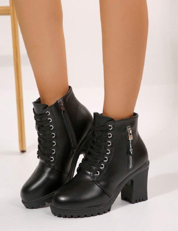 Botine SHEIN, negru