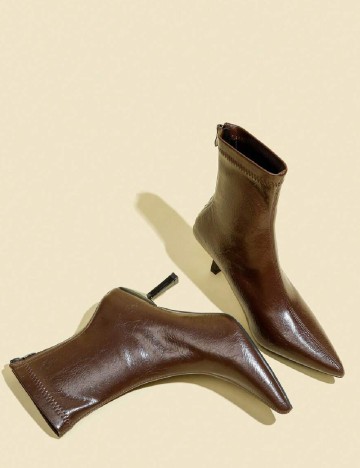 Botine SHEIN, maro