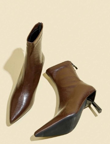 Botine SHEIN, maro