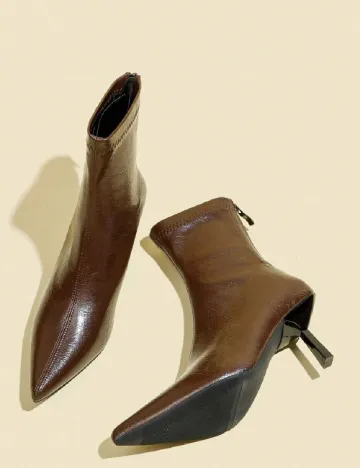 Botine SHEIN, maro Maro