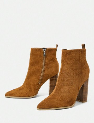 Botine SHEIN, maro