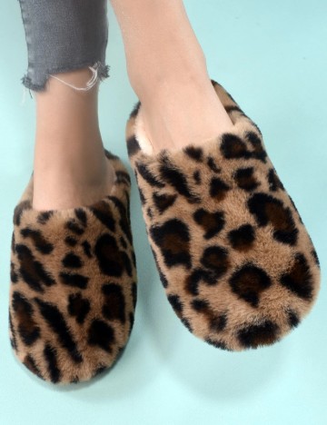 Papuci de Casa SHEIN, animal print