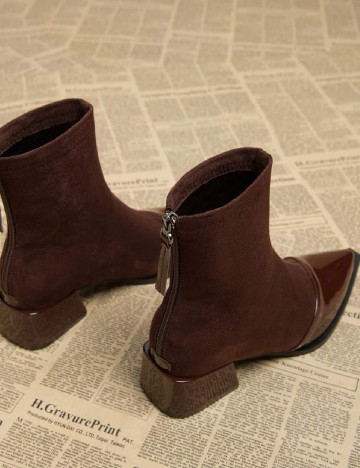 Botine SHEIN, maro