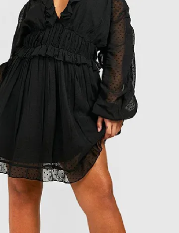 Rochie scurta Boohoo, negru Negru