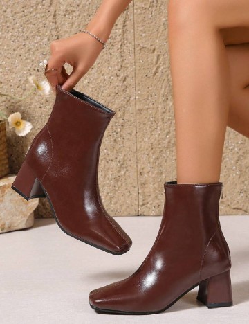 Botine SHEIN, maro