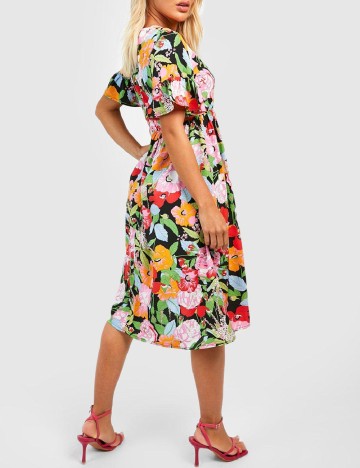 Rochie medie Boohoo, floral print