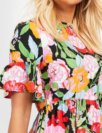 Rochie medie Boohoo, floral print