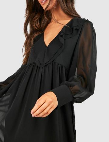 Rochie lunga Boohoo, negru