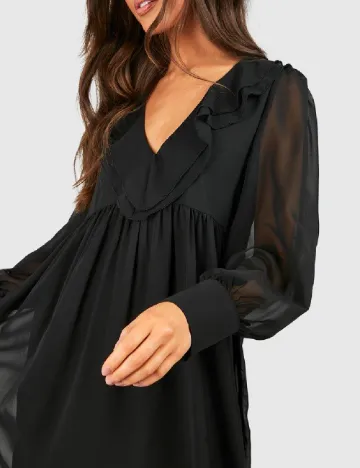 Rochie lunga Boohoo, negru Negru