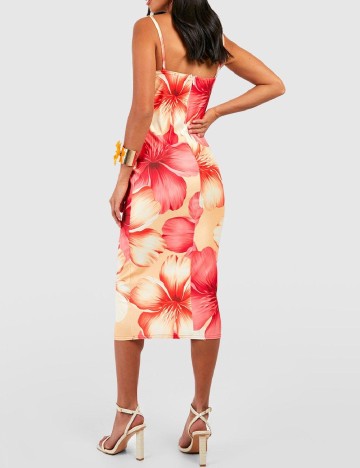 Rochie medie Boohoo, floral print