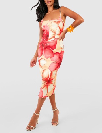 Rochie medie Boohoo, floral print