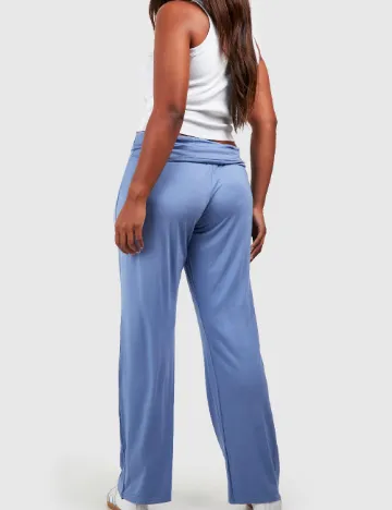 Pantaloni Boohoo Plus Size, albastru Albastru