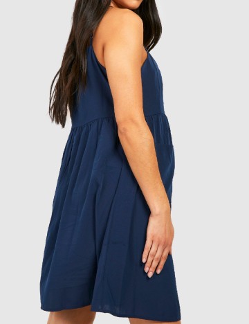 Rochie scurta Boohoo maternity, bleumarin