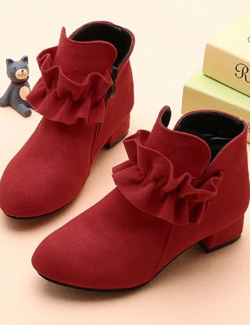 Botine Shein Kids, rosu