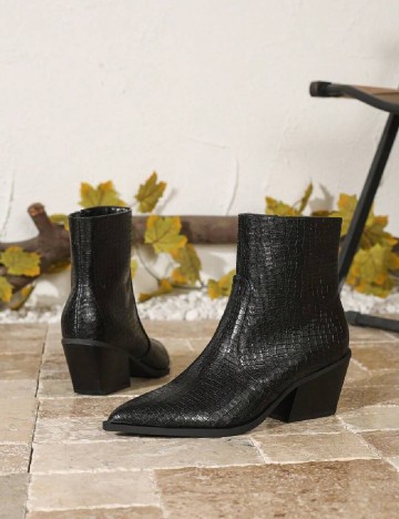 Botine SHEIN, negru