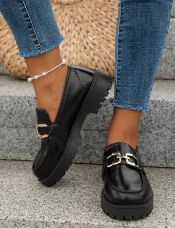 Mocasini SHEIN, negru