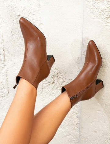 Botine SHEIN, maro