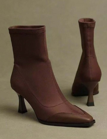 Botine SHEIN, maro