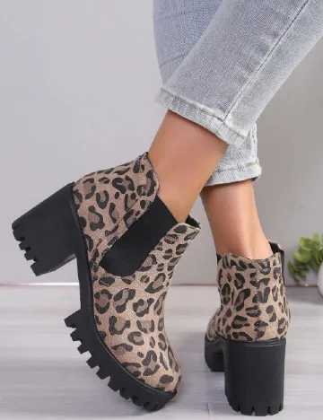 Botine SHEIN, animal print Animal print