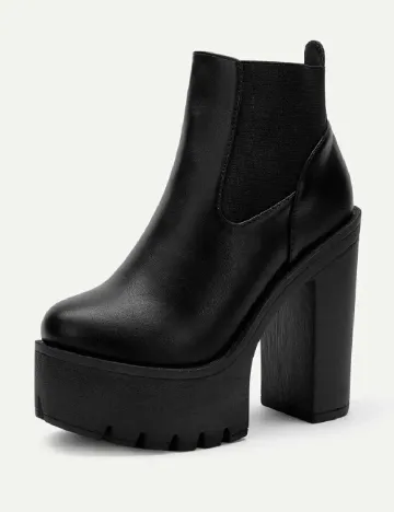 Botine SHEIN, negru Negru