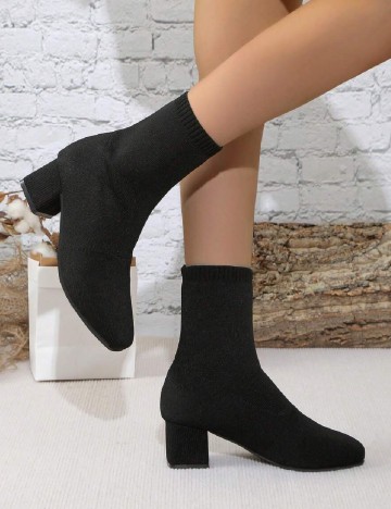 Botine SHEIN, negru