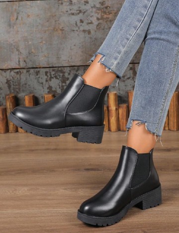 Botine SHEIN, negru