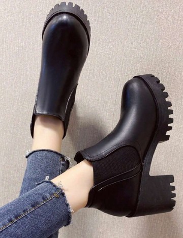 Botine SHEIN, negru