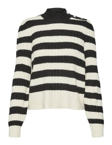 Bluza Vero Moda, alb/negru