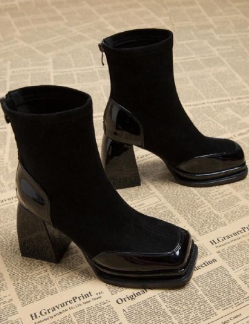 Botine SHEIN, negru