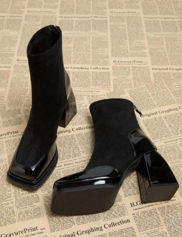 Botine SHEIN, negru