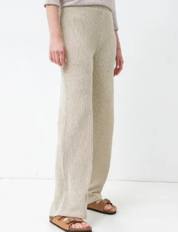 Pantaloni Vero Moda, bej Crem