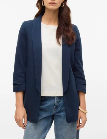 Blazer Vero Moda, bleumarin inchis