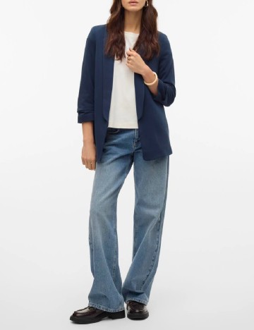 Blazer Vero Moda, bleumarin inchis