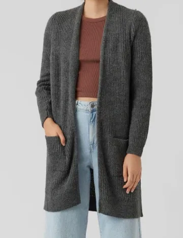 Cardigan Vero Moda, gri Gri