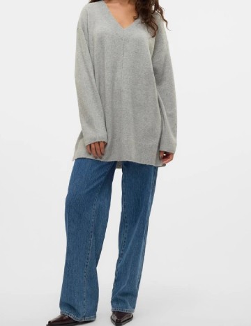 Pulover Oversize Vero Moda, gri