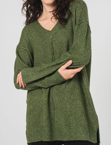 Pulover Oversize Vero Moda, verde