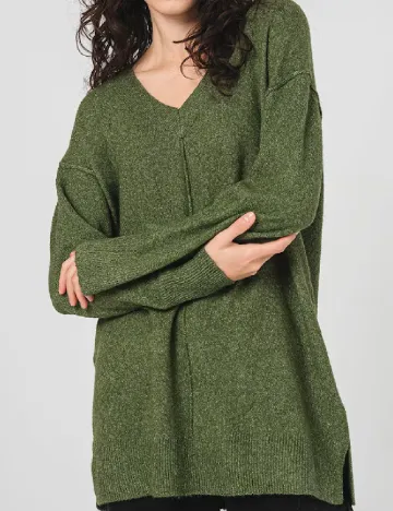 Pulover Oversize Vero Moda, verde Verde