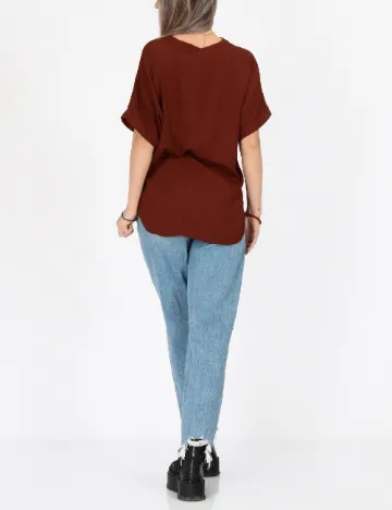 Bluza Vero Moda, caramiziu Maro