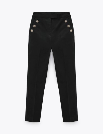 Pantaloni Zara, negru, M