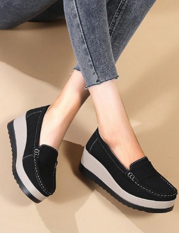 Mocasini SHEIN, negru