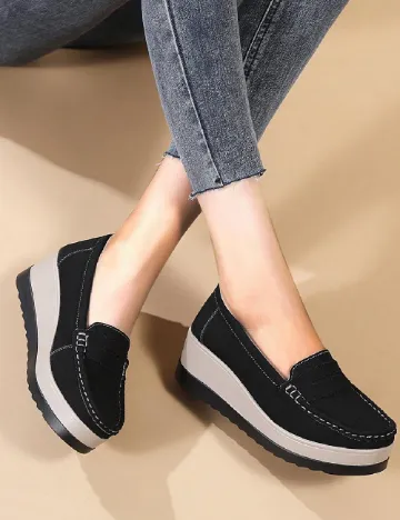 Mocasini SHEIN, negru Negru