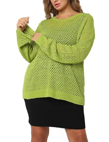 Bluza Vero Moda Curve, verde Verde