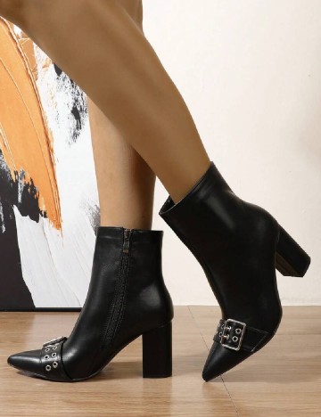 Botine SHEIN, negru