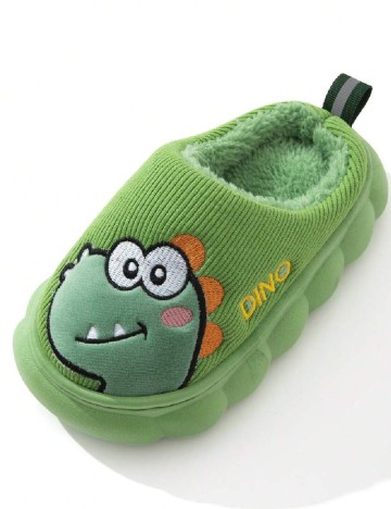 Papuci de Casa Shein Kids, verde