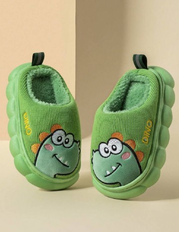 Papuci de Casa Shein Kids, verde